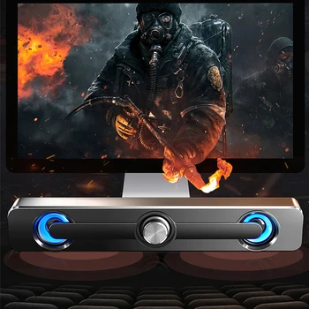 

USB Connect And Bluetooth Speaker Portable Laptop/Computer/PC Speaker Subwoofer Soundbar Sound Bar Stick Music PlayerFor Tablet