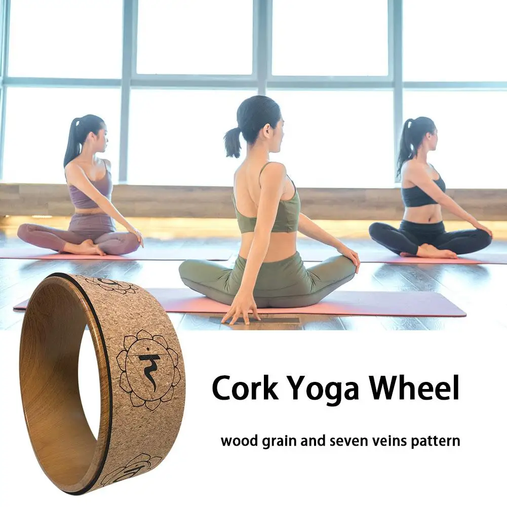 

Wood Yoga Wheel Pilates with Buddha Lotus Professional TPE Yoga Circles Gym Workout Back Training Tool For Bodybuilding Fitness