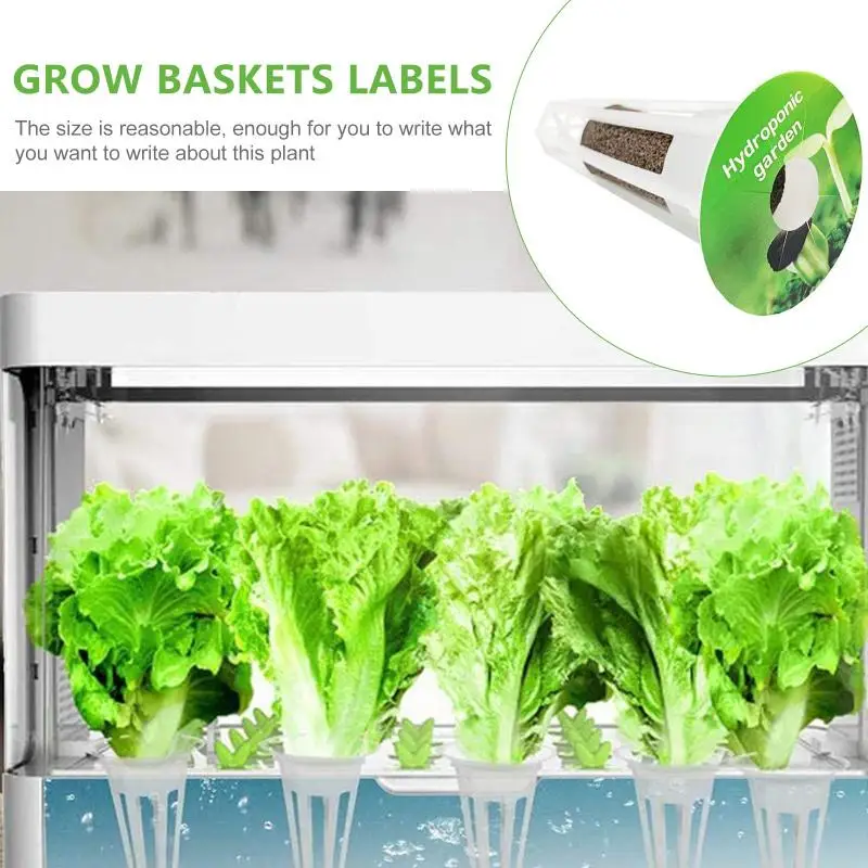 2 Boxes 50 Stickers / Box Practical Pod Labels Grow Baskets Labels Hydroponic Garden Accessories Growth Basket Anti Moss Sticker