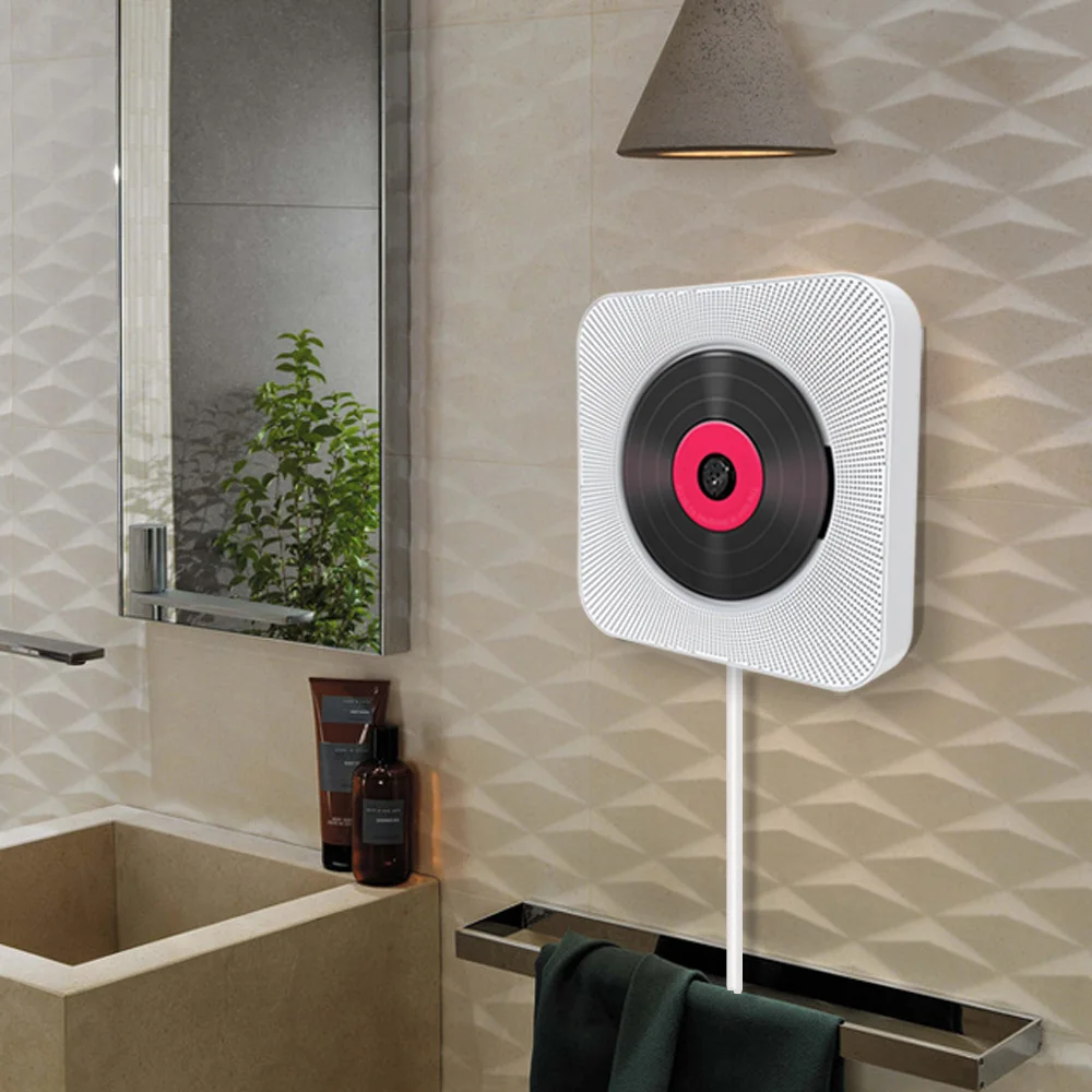 Настенный Hifi дистанционный настенный Bluetooth монтируемый FM радио USB MP3 3 5 мм разъем