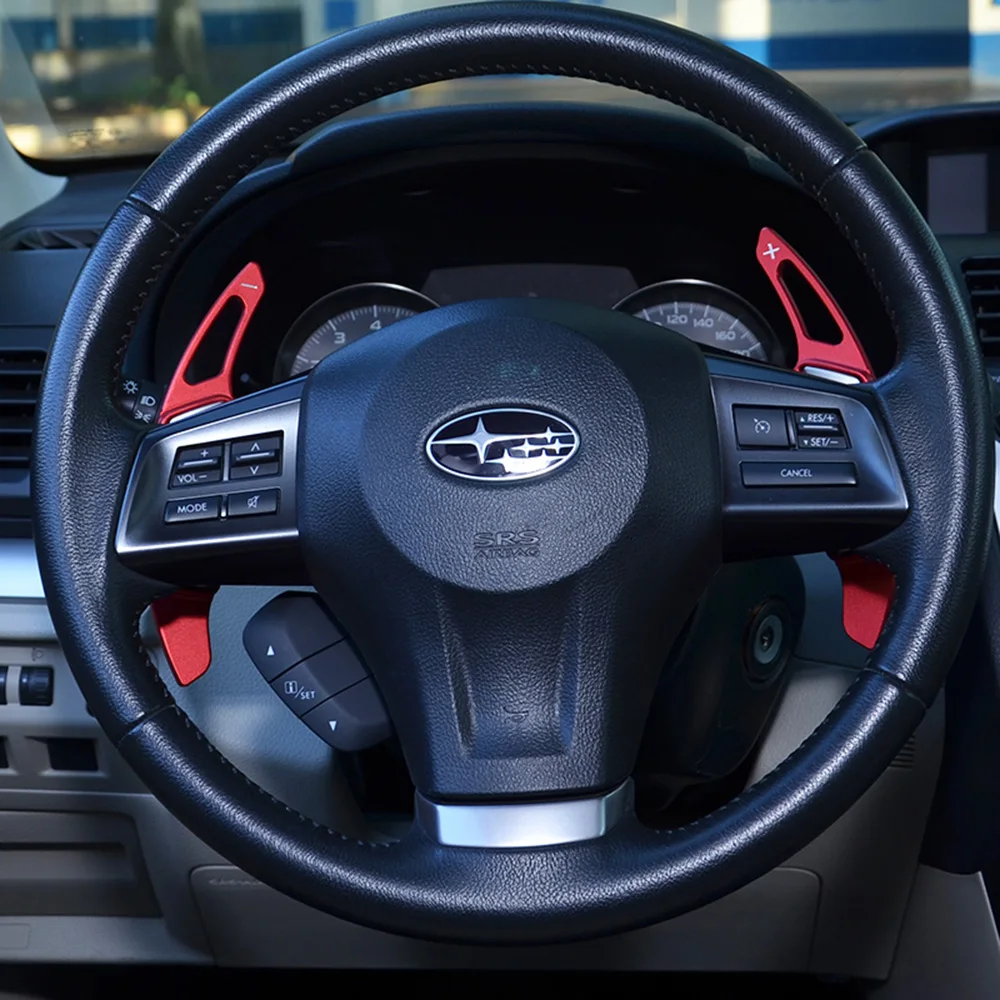 Steering Wheel Shift Paddle Shifter For Subaru Forester XV Crosstrek Impreza Red