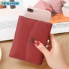 VICKAWEB Women Small Wallet Colorful Genuine Leather Female Purse Womens Wallets Ladies Fashion Women's Money Purses Hasp Clutch ► Photo 3/6