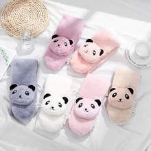 Baby scarf plush imitation rabbit fur children's scarf imitation rabbit fur autumn and winter boys and girls winter warm scarf