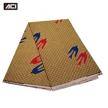 ACI африканская печать настоящая восковая Ткань 6 ярдов/шт Nigeira воск ткани Анкары настоящий голландский воск Tissu Africain для свадьбы