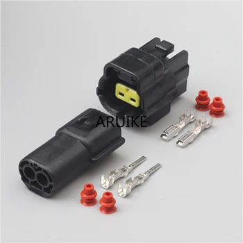 

10 Set 2 Pin Female Male Waterproof Wire Connector Plug Car Auto Sealed Truck Denso Connectors 174354-2 174352-2