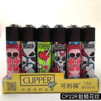 

Gas Lighter Free Fire Printing Clipper Nylon Explosion-proof Portable Butane Grinding Wheel Inflatable Lighter Gadgets For Men