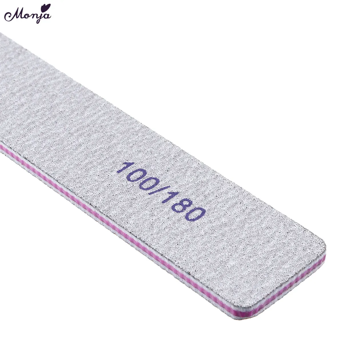 Monja 100 180 Grit Nail File Polishing Sanding Shaping Buffer Block Nail Polish Removal Nail File 3