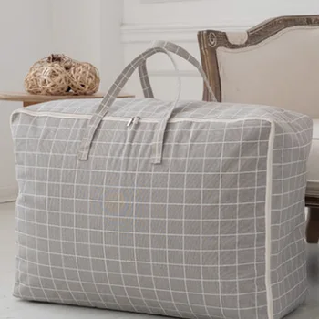 

quilt to receive bag of cotton and linen large 75 l washable folding large capacity and convenient finishing quilt bag