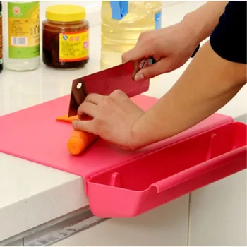 

plastic chopping board Kitchen foldable cutting board creative non-slip folding cutting board perfect cooking mat00