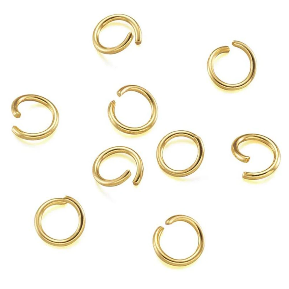 200Pcs 3/4/5/6/8mm 스테인레스 스틸 오픈 점프 링 DIY 쥬얼리에 대 한 분할 링 커넥터 액세서리 결과 용품 만들기