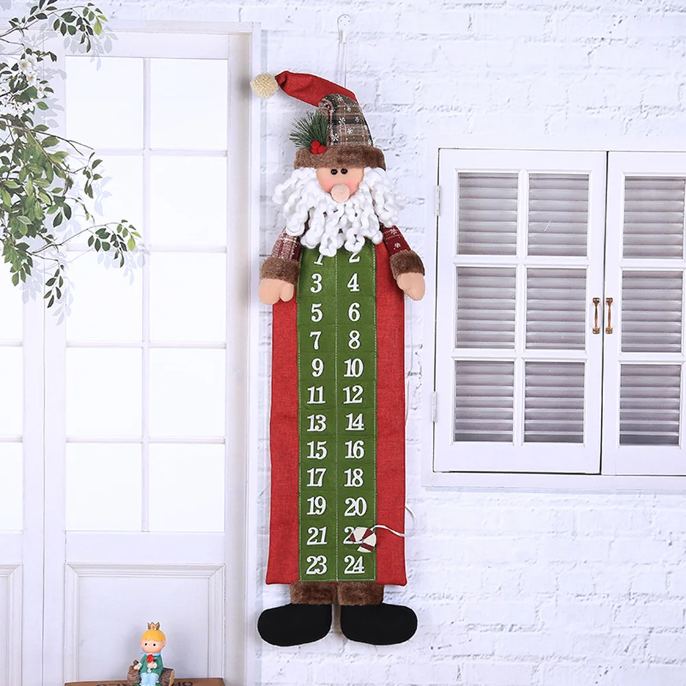 Рождество Адвент настенный календарь Рождество Санта Снеговик кукла наклейка домашний Декор подарок праздничные вечерние события поставка