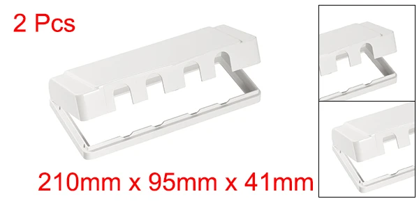 White 2Pcs Uxcell 1/2/3 шт. всепогодный крышка розетки в-Применение штепсельной вилки протектор Крытый Применение s 210x95x41 мм белый/прозрачный/темно-желтый/золотой/синий - Цвет: White 2Pcs