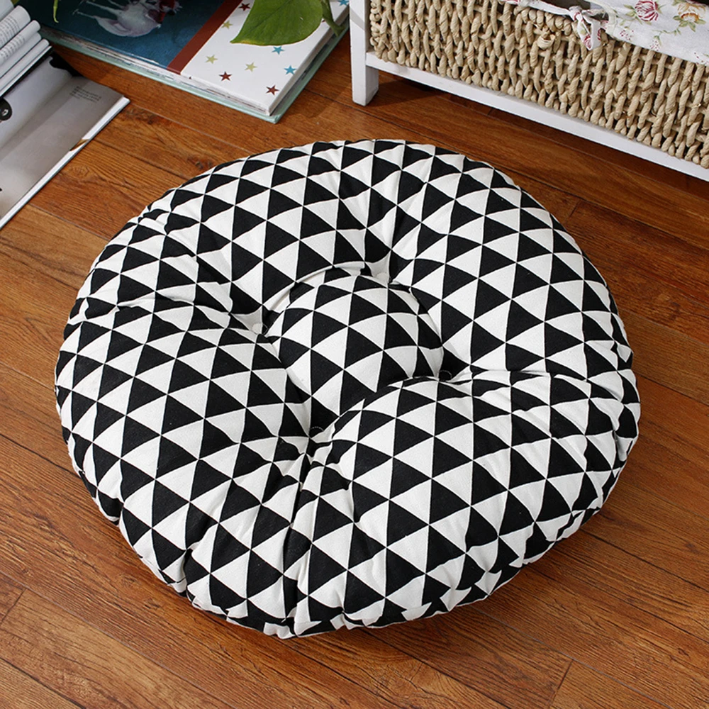 Современная круглая подушка хлопок утолщение 42x42/50x50 офисная подушка для кресла, дивана татами эркер круговые подушки для стульев