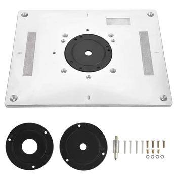 

BHTS-Multi-Functional Aluminum Router Table Insert Plate Trimmer Engraving Machine Woodworking Bench Router Plate