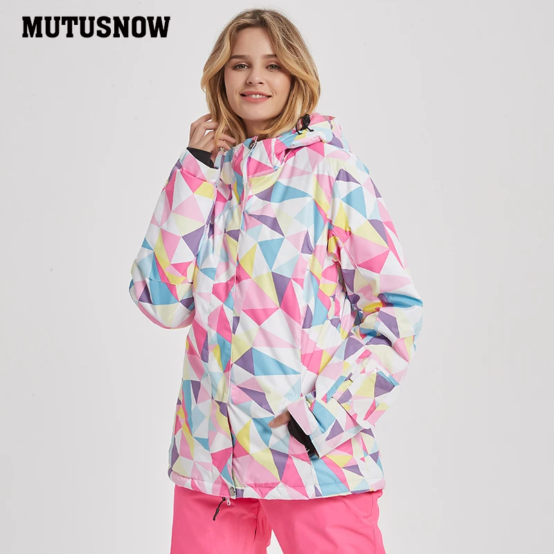 MUTUSNOW, новинка, качественная лыжная куртка для женщин, зимняя, для сноуборда, ветронепроницаемая, водонепроницаемая, теплая, куртка для сноуборда, пальто, одежда для катания на лыжах