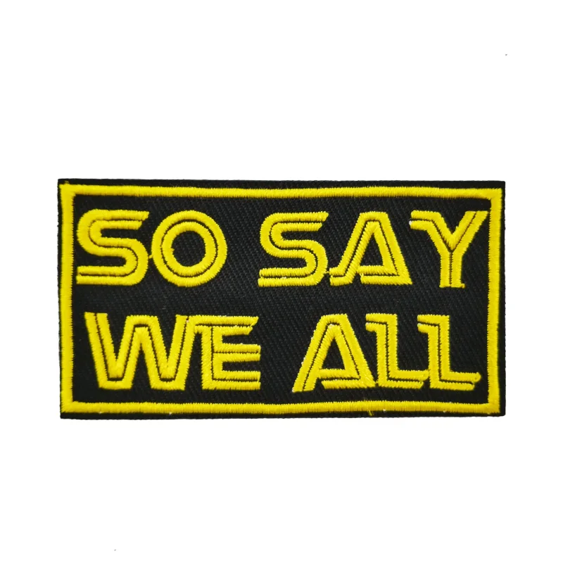 

3'' So Say We All BSG Battlestar Galactica Embroidered Iron on Sew on Patches Sci-fi Gift
