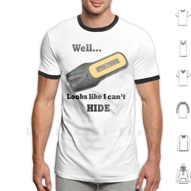 Stud Finder T Shirt Cotton Men DIY 