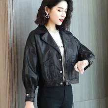 Aliexpress - Jackets Women Plus Size Short Coats 2021 Spring Fashion Faux Fur PU Leather Splicing Black Jacket Ladies Skinny Locomotive Coats