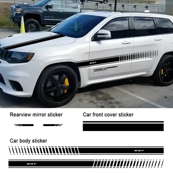 

Car Stickers And Decals Set For JEEP Grand Cherokee SRT Rear Mirror Door Body Side Self Adhesive Sticker For Car Accessories