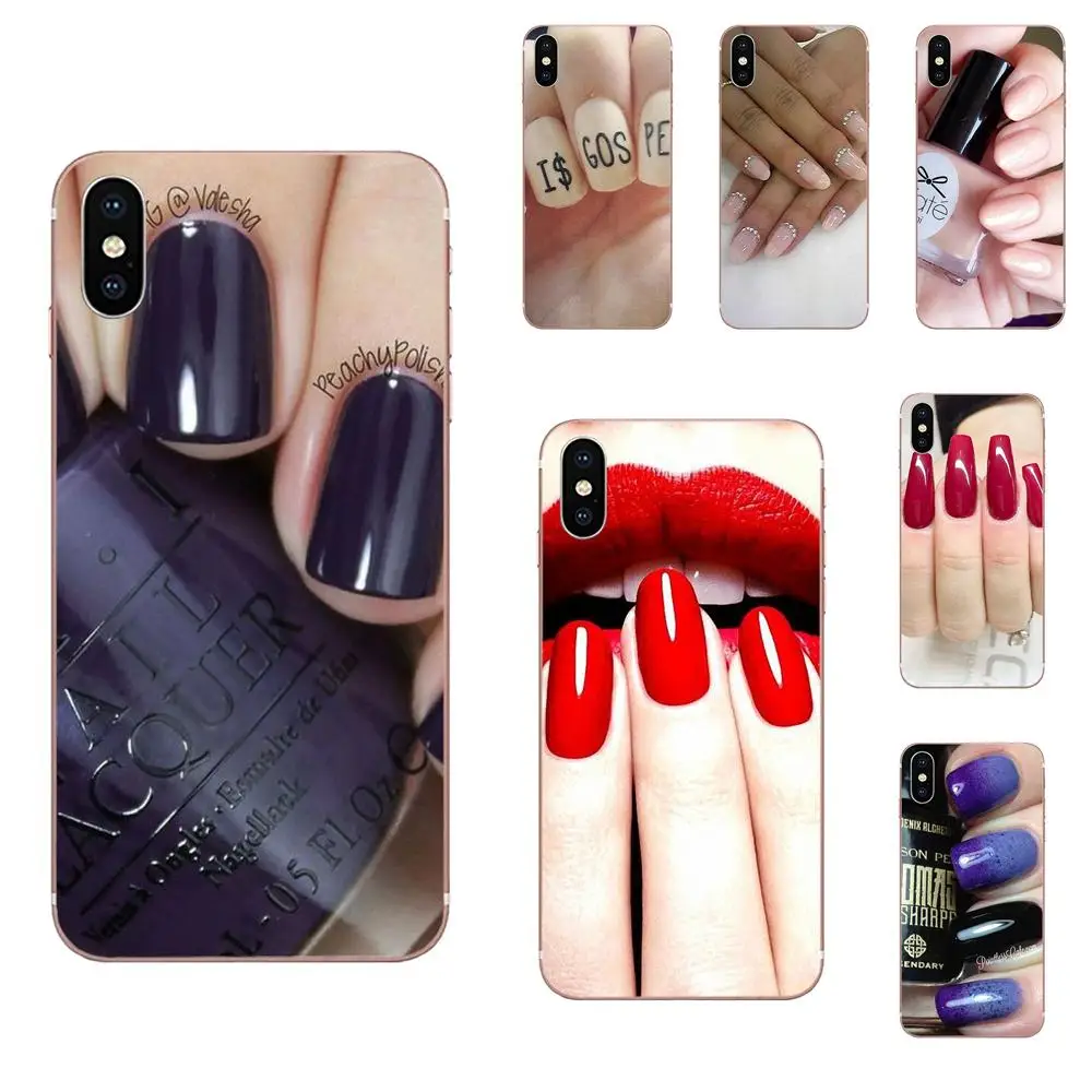 

Perfume Nail Polish For Samsung Galaxy Note 5 8 9 S3 S4 S5 S6 S7 S8 S9 S10 5G mini Edge Plus Lite TPU Print Case