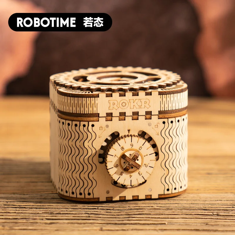 

Robotime robotime Wooden Puzzle Toy 3D Educational Assembled Cryptex DIY Gift
