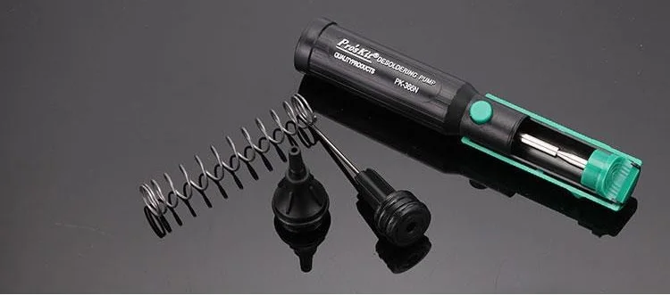 Pro'skit Proskit 8PK-366N-G Suction Tin Solder Suckers Desoldering Gun Soldering Iron Pen Hand Tools Desoldering Pump welding torch types