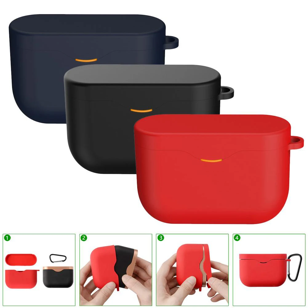 

2019 Newest High Quality Silicone Protective Case Bluetooth Sports Headset Anti-shock Cover For WF-1000XM3 Bluetooth Earphone