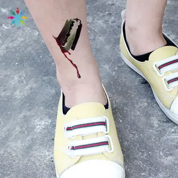 

Halloween Decorative Stickers Imitate Scar Tattoo Stickers Super Realistic Wound Halloween Event Props Toys