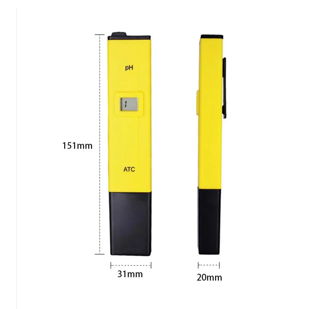 PH Water Test Pen Digital Meter Tester Medidor PH 0.0-14.0 PH High Precision Beverage Food Monitor ATC Pocket Pen Analyzer