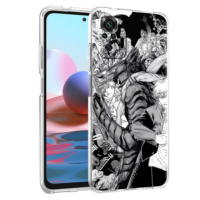 Chainsaw Man Anime Soft Clear Case For Xiaomi Redmi Note 10 9 Pro 9S 8 10S 7 8T 9C 7A 8A 9T K40 Silicone Phone Cover Fundas PTTM-CLS02
