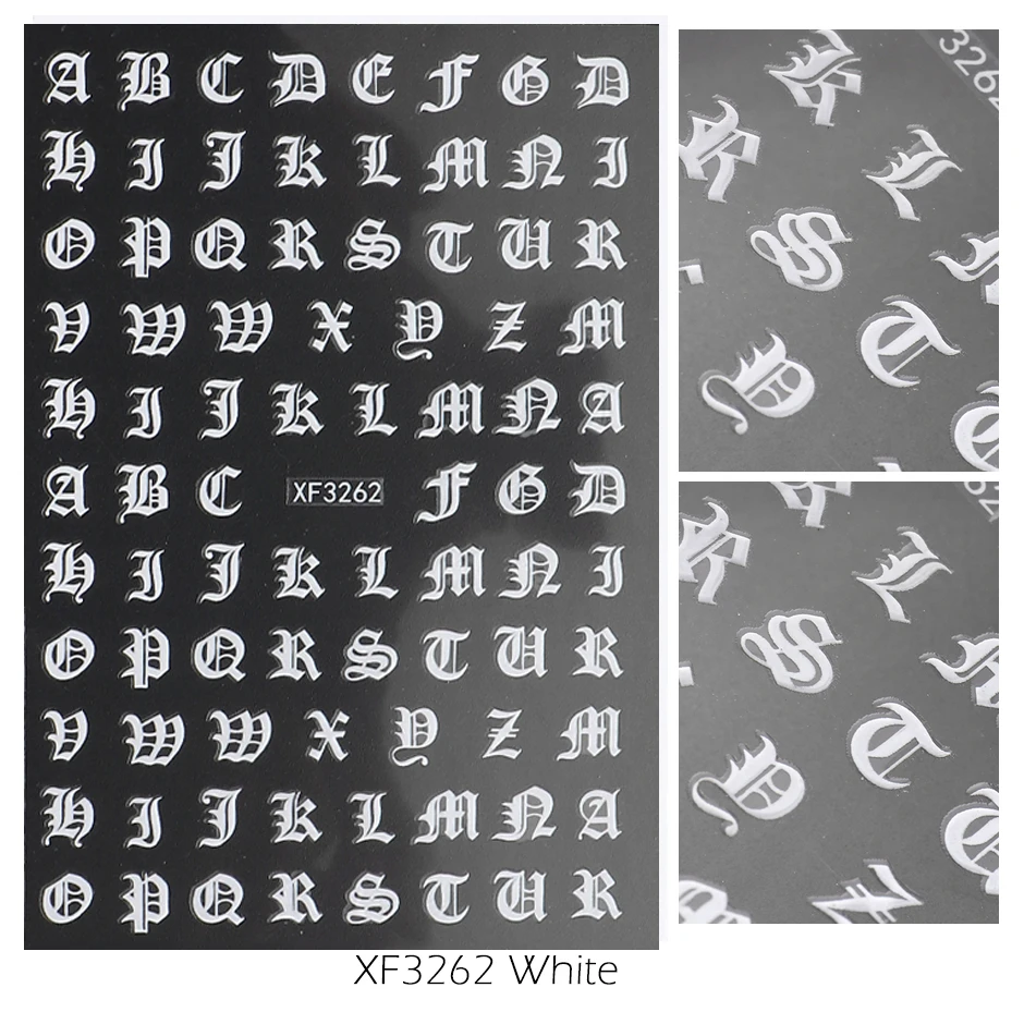 Adesivo Metallo 3 Fogli Lettere Alfabeto Numero Fai Da Te Decalcomania - Foto 8