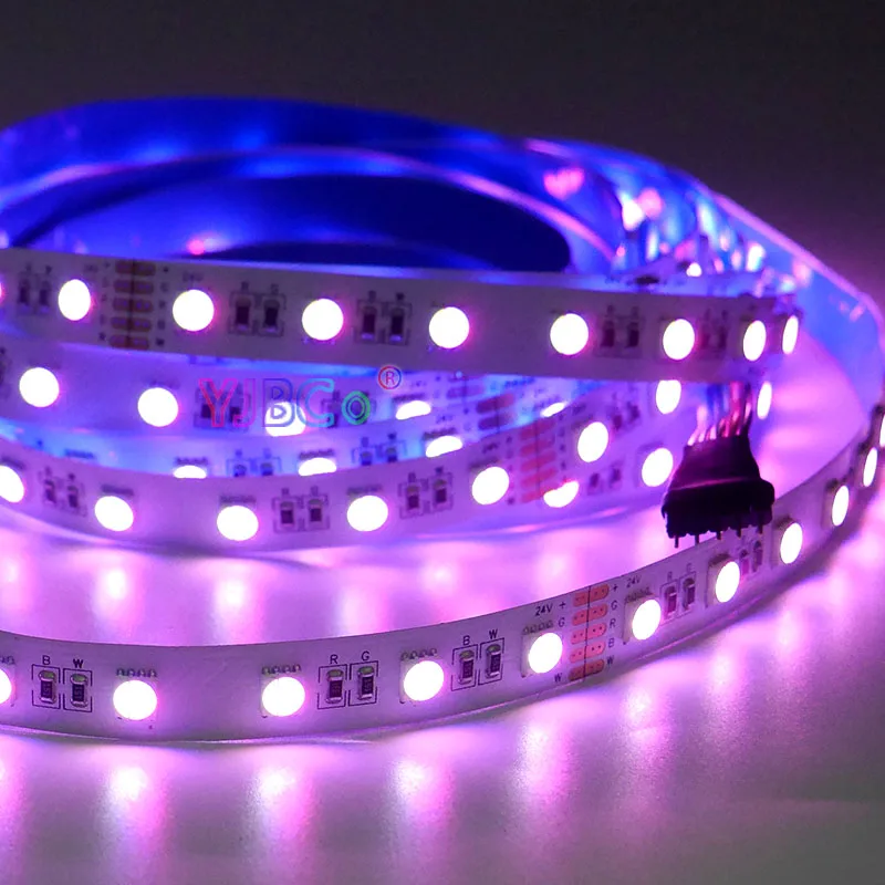 5 м/лот DC12V 24V Светодиодная лента RGBW/RGBWW Светодиодные ленты 4 цвета в 1 5050 SMD гибкий