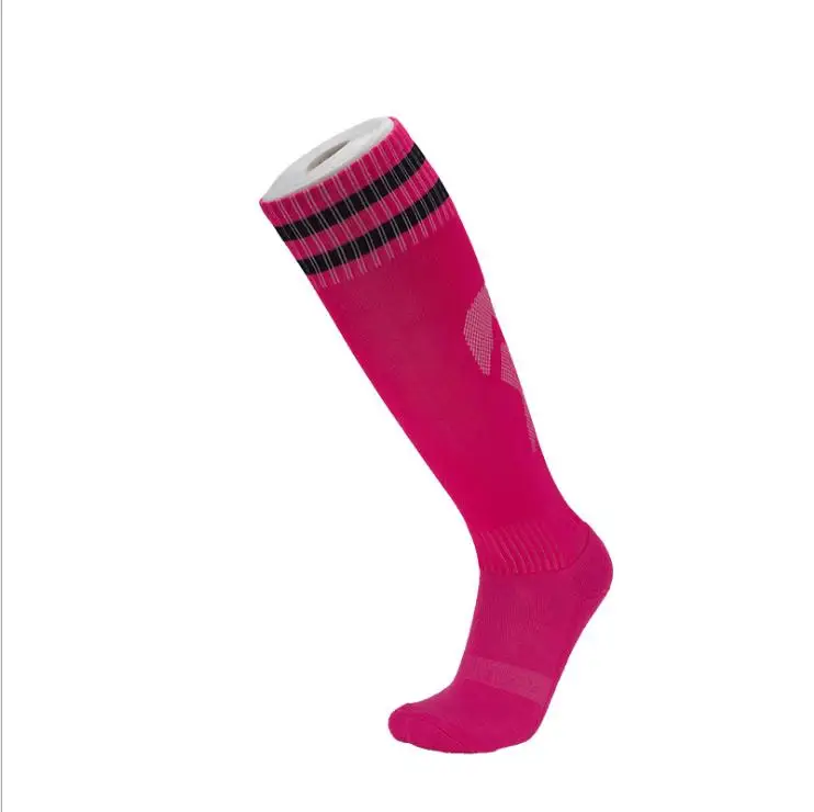 Mens Thick Running Soccer Socks Cycling Sports Compression Socks Men Professional Football Sock Size 6-11 - Цвет: Слоновая кость