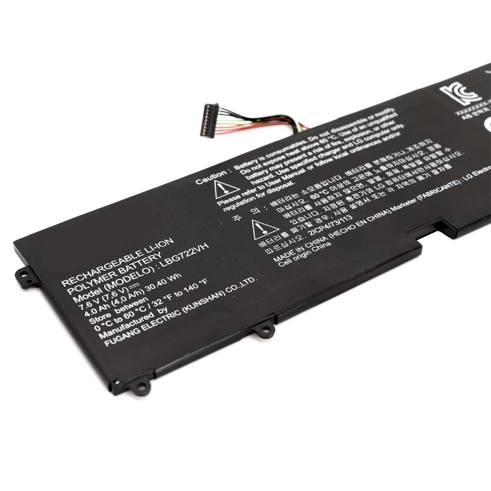 Nova Bateria do Portátil para lg 13z940 Lbg722vh 14z950 Eac62198201 13zd940 14zd960-gx5gk Eac621982 30.40wh Lbp7221e 4000mah 7.6v Baterias p/ laptop - Imagem 3