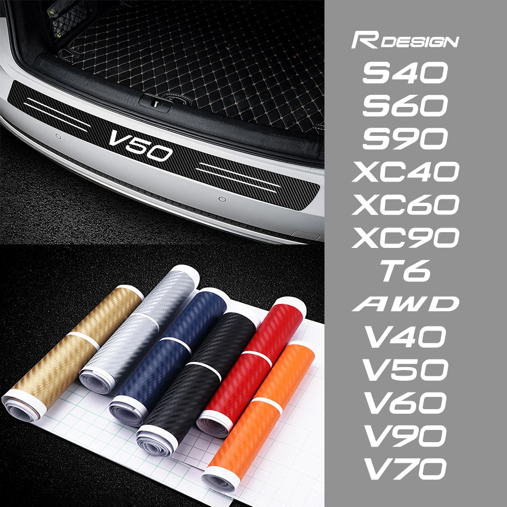 Автомобильный задний бампер Защитная пленка для Volvo Rdesign T6 AWD S40 S60 S90 XC40 XC 60 XC90 V40 V50
