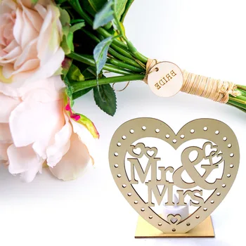 

Birthday Table Decor Battery Powered Wooden Heart Romantic Wedding Adult Favors Led Crafts Ornaments Candle Light Home Marriage