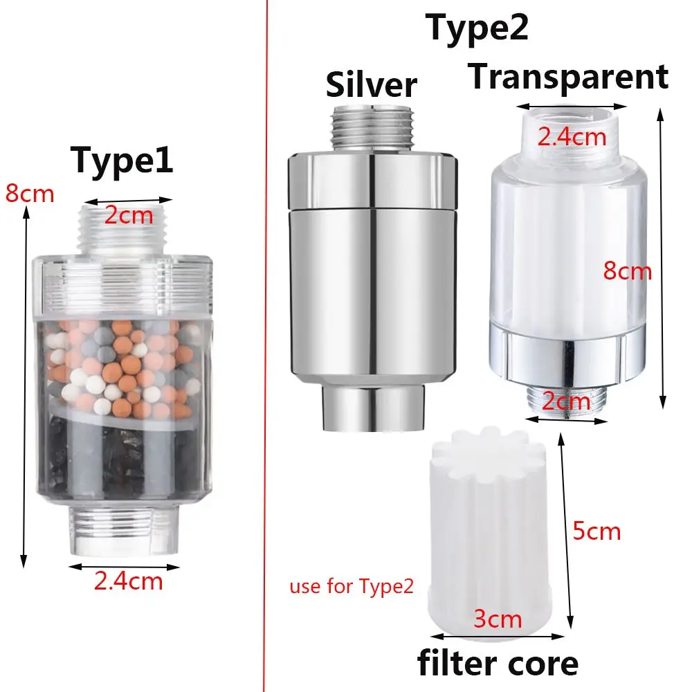 Shower Water Filter Water Purifier Bathroom Faucets Chlorine Removal