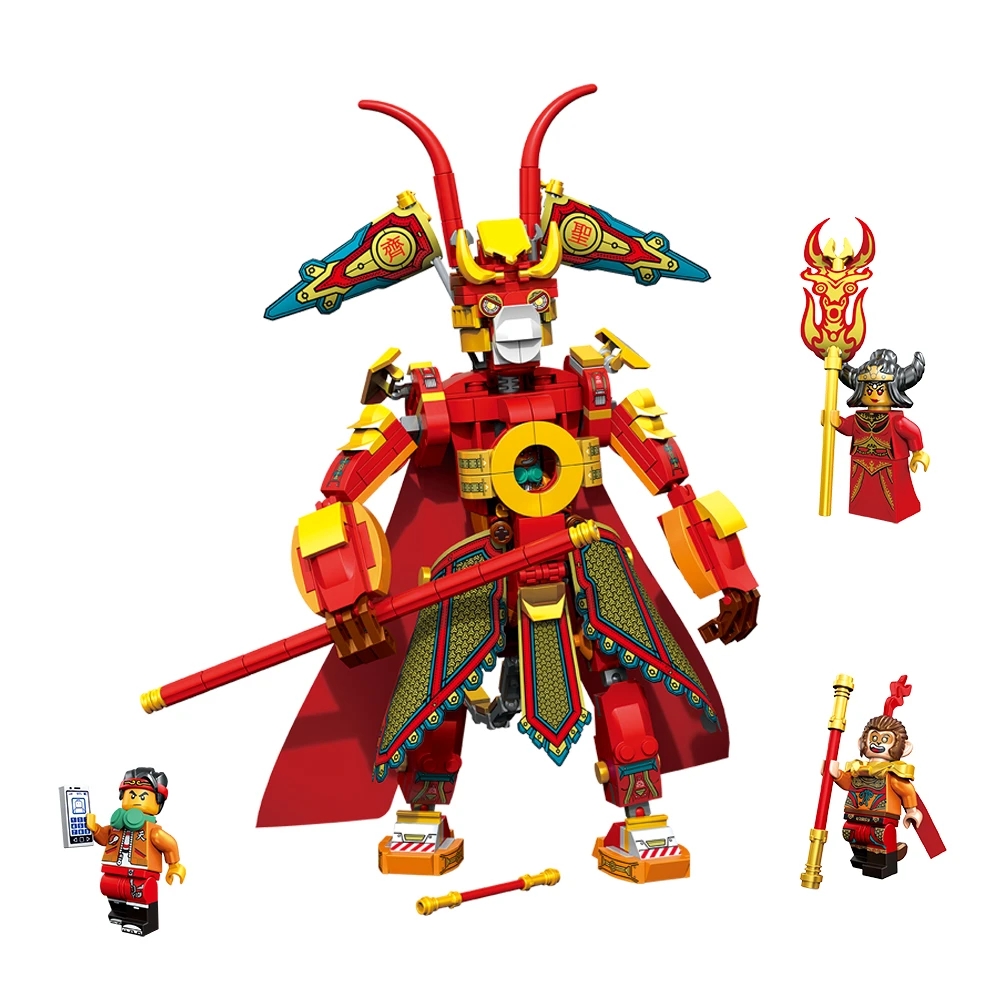 Monkey King Blocks Figure Toys Model Animal Sun Wukong Bricks Warrior Mech Toys For Children Compatible Lepining Blocks Aliexpress