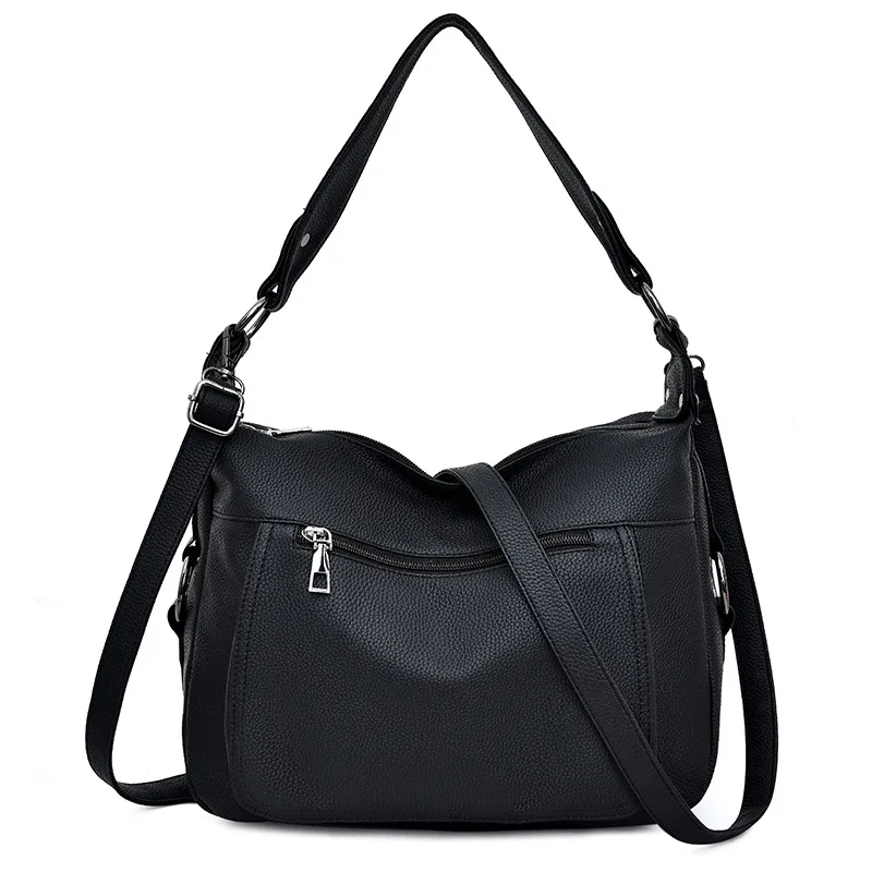 

Middle-aged Mom Bag 2019 New Style Versatile Casual Glorious Soft Leather Large-Volume Women's Shoulder Backpack