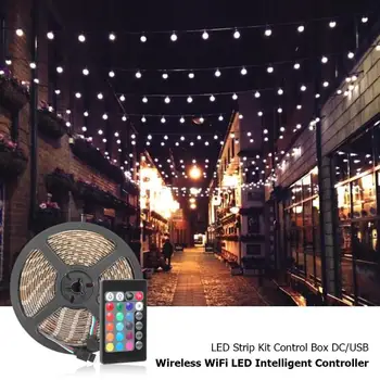 

Smart Controller RGB LED Light Strip Wireless WiFi LED 5050 Remote Dimmer Kit Support Musical Rhythm IFTTT Linkage
