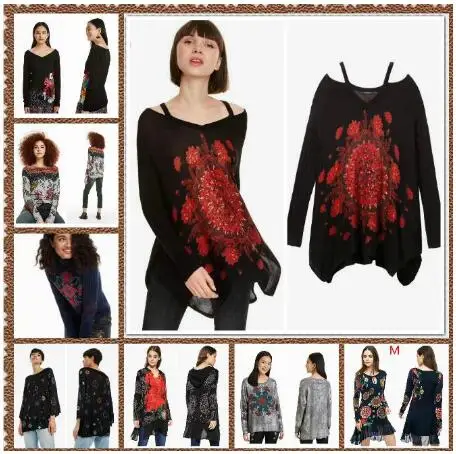 

Printed embroidered sweaters from Deg, Spain 2019 XS-XL