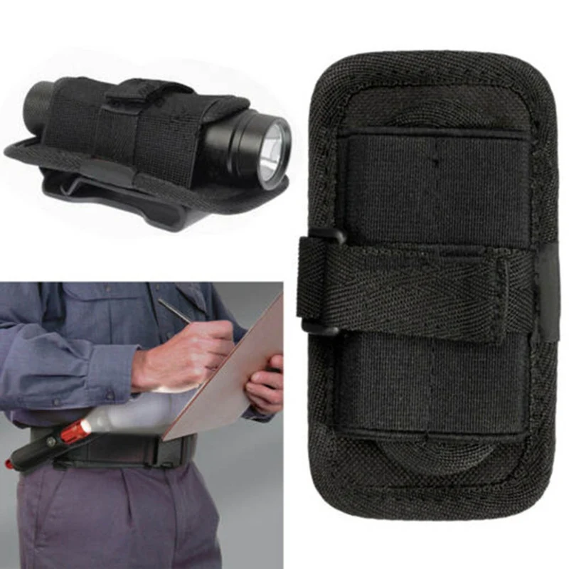 

Tactical 360 Degrees Rotatable Flashlight Pouch Holster Torch Case For Belt Torch Cover Hunting Lighting Accessory Survival Kits