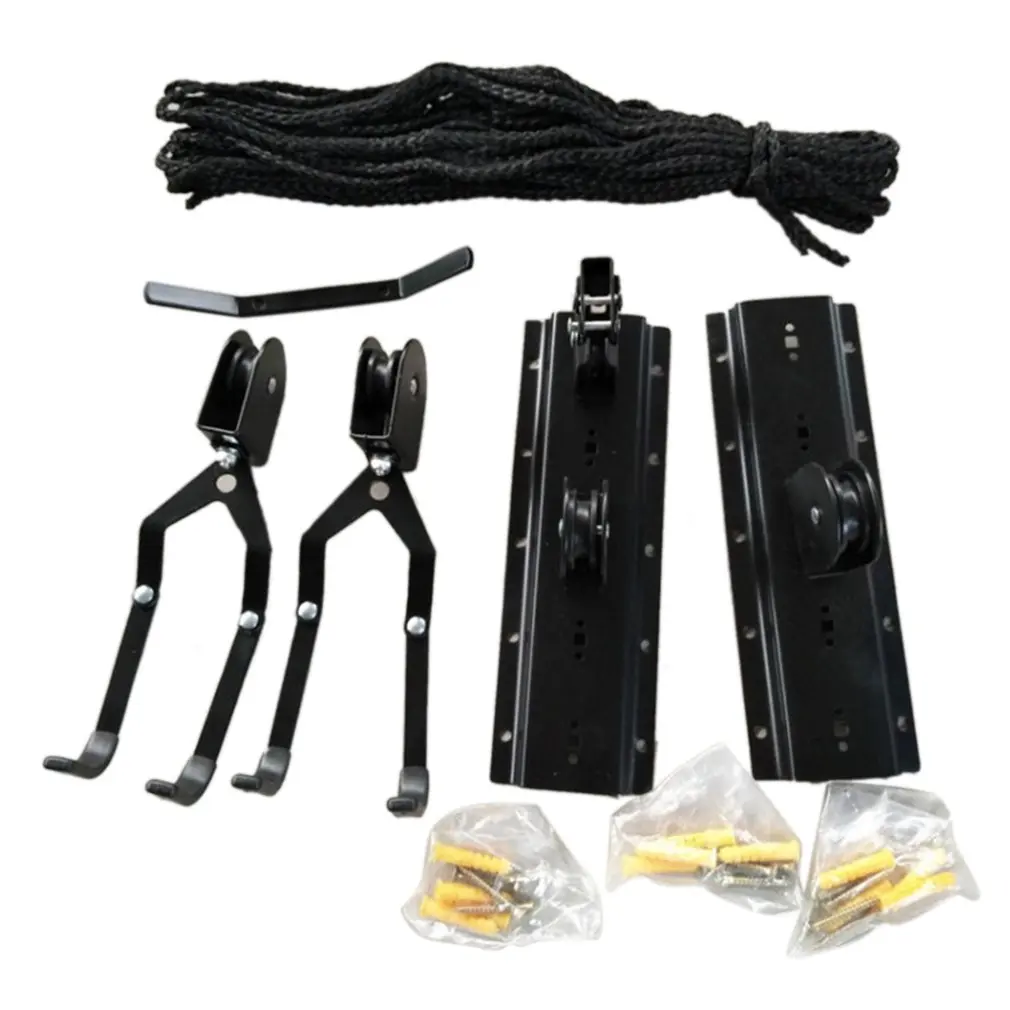 garage bike storage pulley system