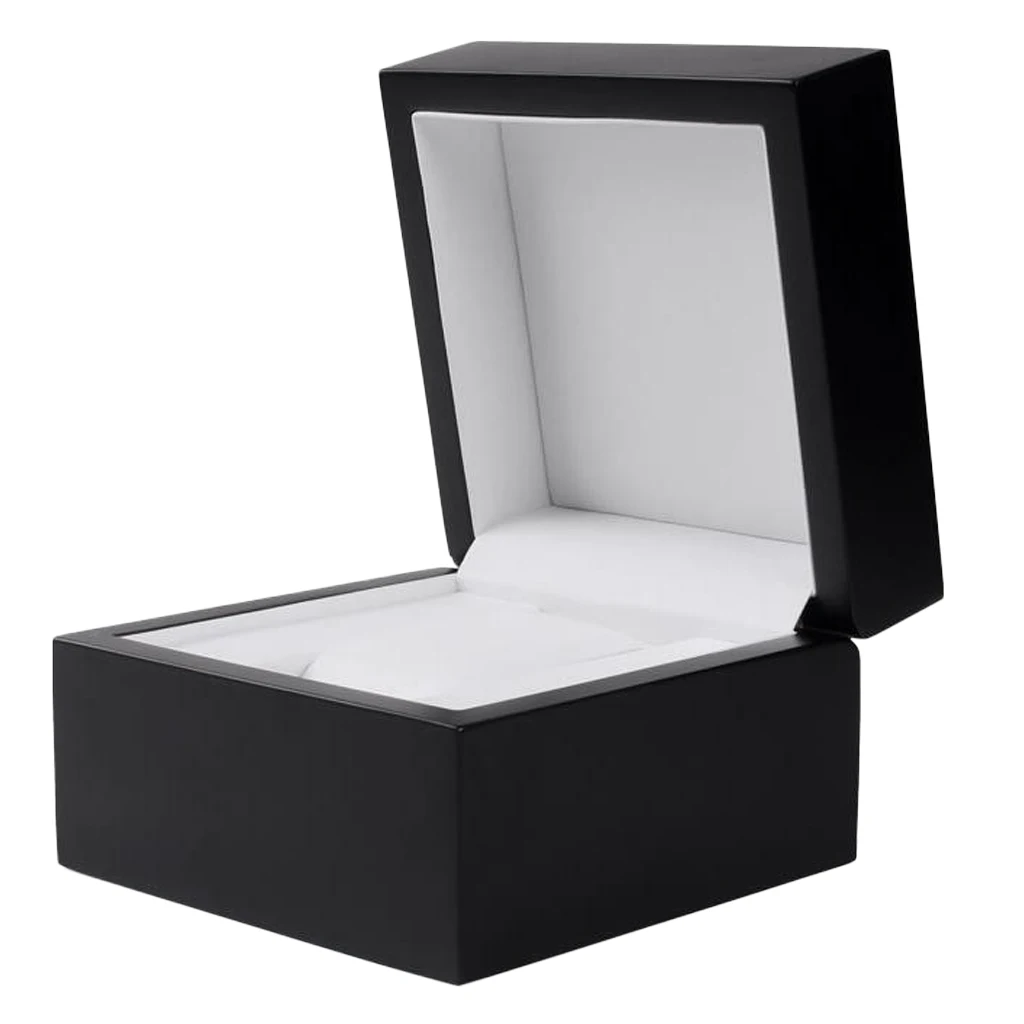 

Wood Watch Organizer Box Jewelry Bracelet Storage Gift Case Single Grid