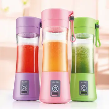 

380ml Portable Juicer USB Rechargeable Fruit Blender Mixer Mini Juice Cup Maker fast Blenders food processor Dropshipping