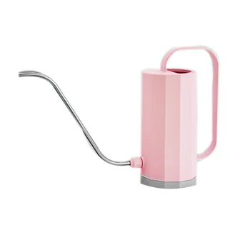 

Plastic Garden Succulent Watering Pot Stainless Steel Long Mouth Flowers Plants Tools(Pink)