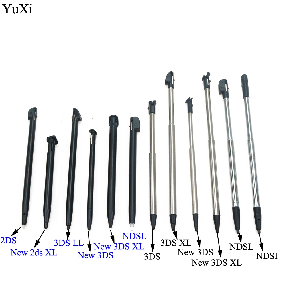 Plastic Stylus Touch Screen Metal Telescopic Stylus Pen for Nintendo 2DS 3DS XL LL New 2DS / 3DS LL XL For NDSL NDSi stylus pen touch pen