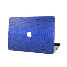 Чехол для ноутбука синего цвета из кожи питона для Macbook Air retina 1" 15", новинка, 1" чехол со змеиным покрытием