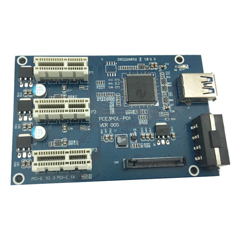 Pci E 1 до 3/4/2 Pci Express 1X Слоты Riser карта мини-itx к внешнему 3 Pci-E слот адаптер Pcie Порты и разъёмы мультипликатор карта