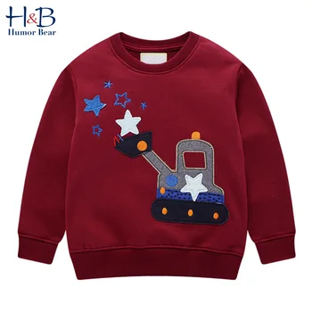 

Humor Bear Boys Sweater T-Shirt Kids Spring& Autumn Thick Children'S Clothing Baby Long-Sleeved Warm Sweatshirt Outwear 2-7Y